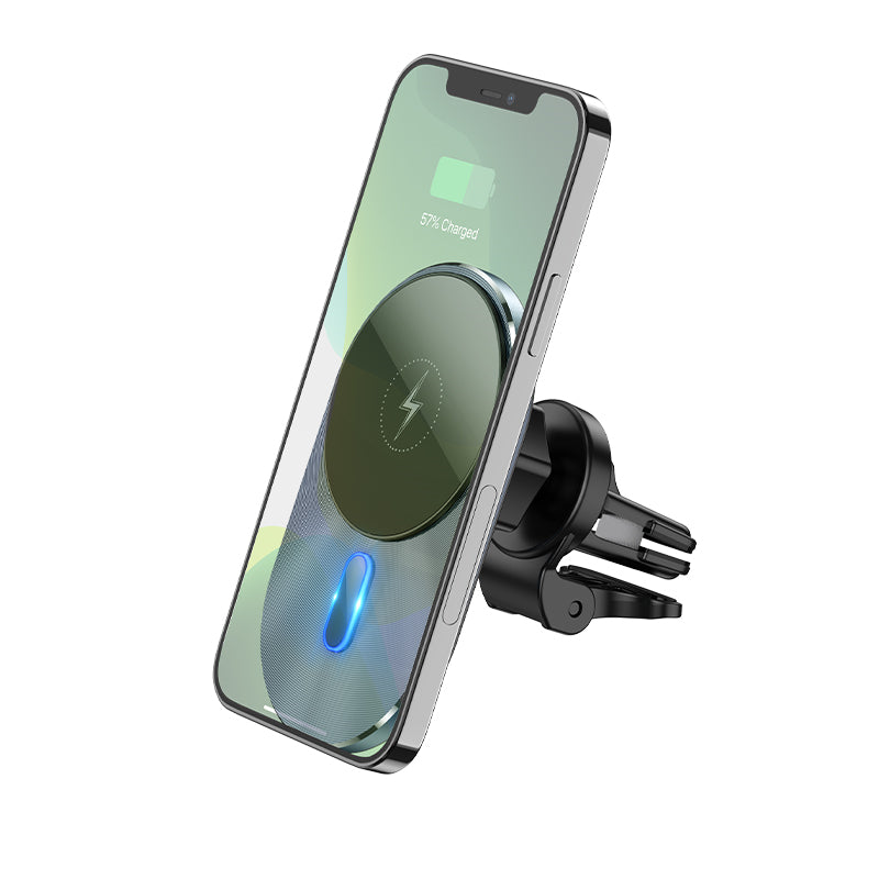 Support magnétique pour téléphone portable de voiture, chargeur magnétique MagSafe, support de sortie d'aération Support magnétique pour téléphone portable de voiture, chargeur magnétique MagSafe, support de sortie d'aération